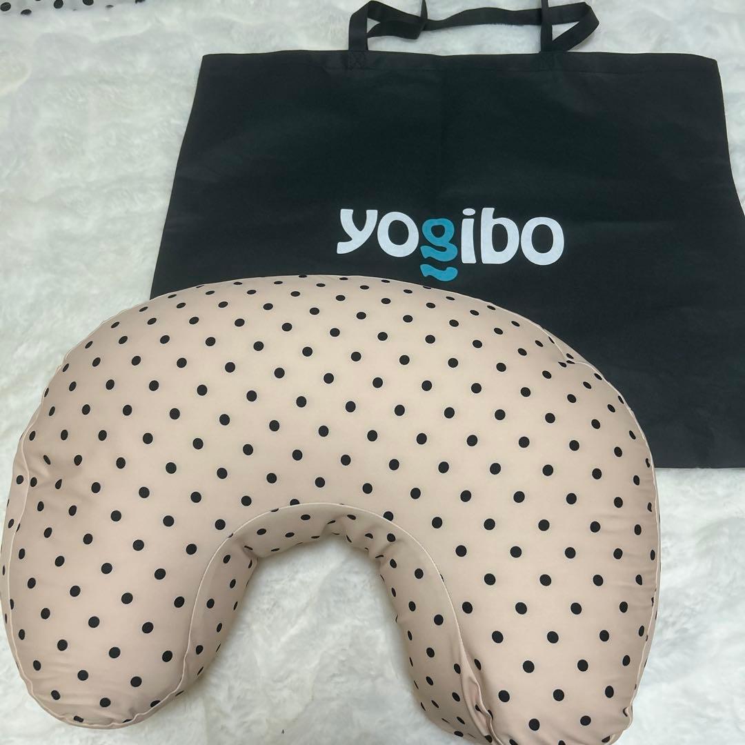 Yogibo ビーズクッション 水玉模様 収納バッグ付き（メガムーン）