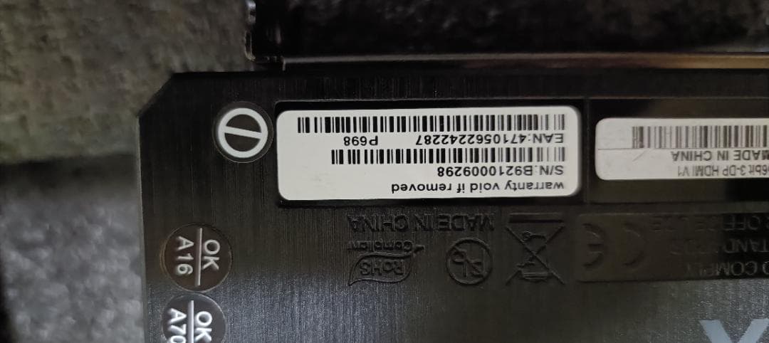 Palit 3060Ti 8G MSI 1660S ２枚ずつ　ヒエップ