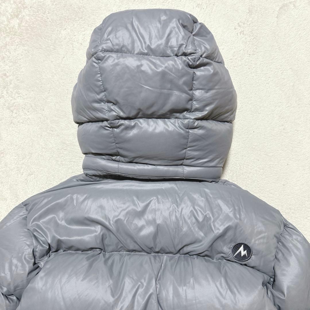 00s y2k marmot 短丈 ダウンジャケット グレー ドロコード付き