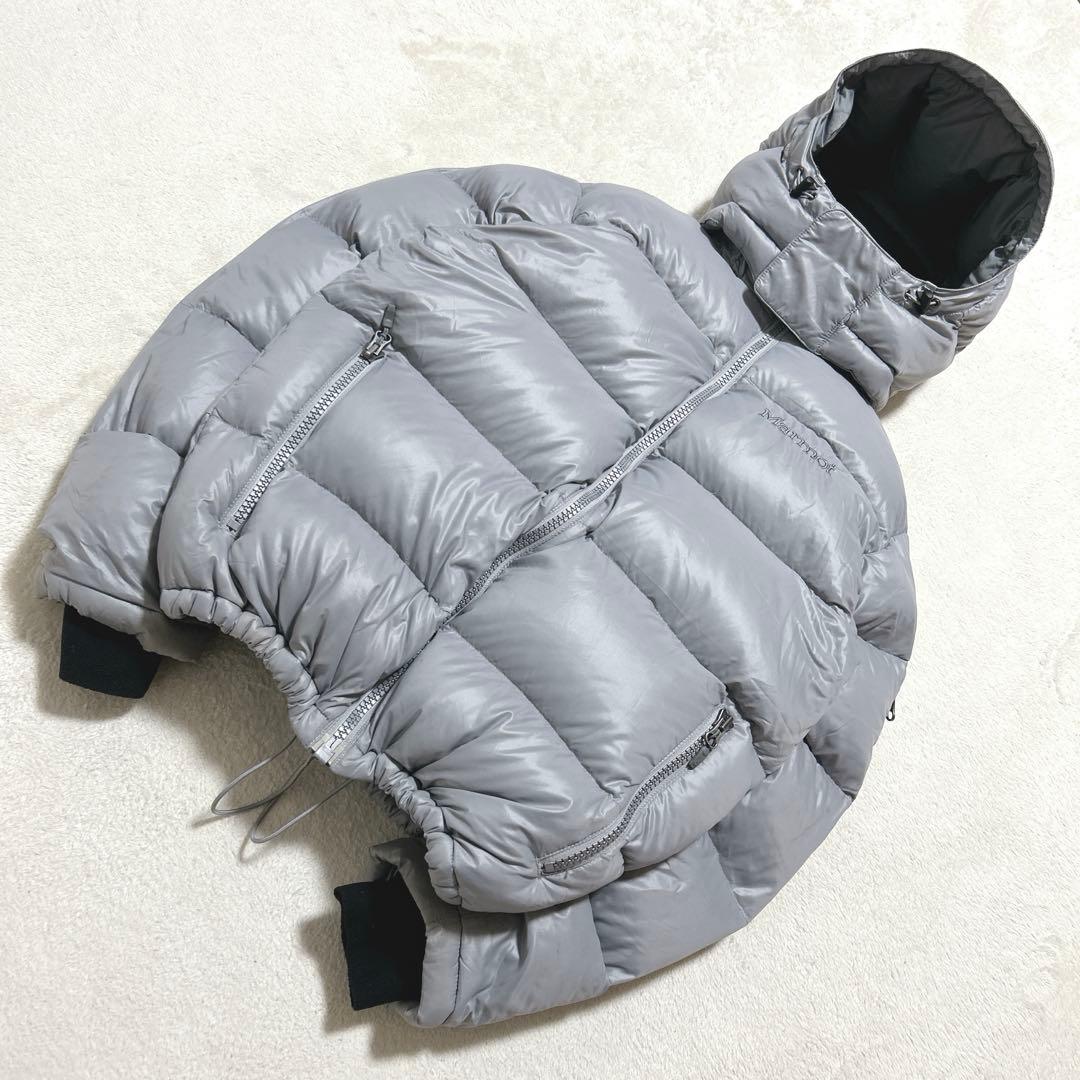 00s y2k marmot 短丈 ダウンジャケット グレー ドロコード付き