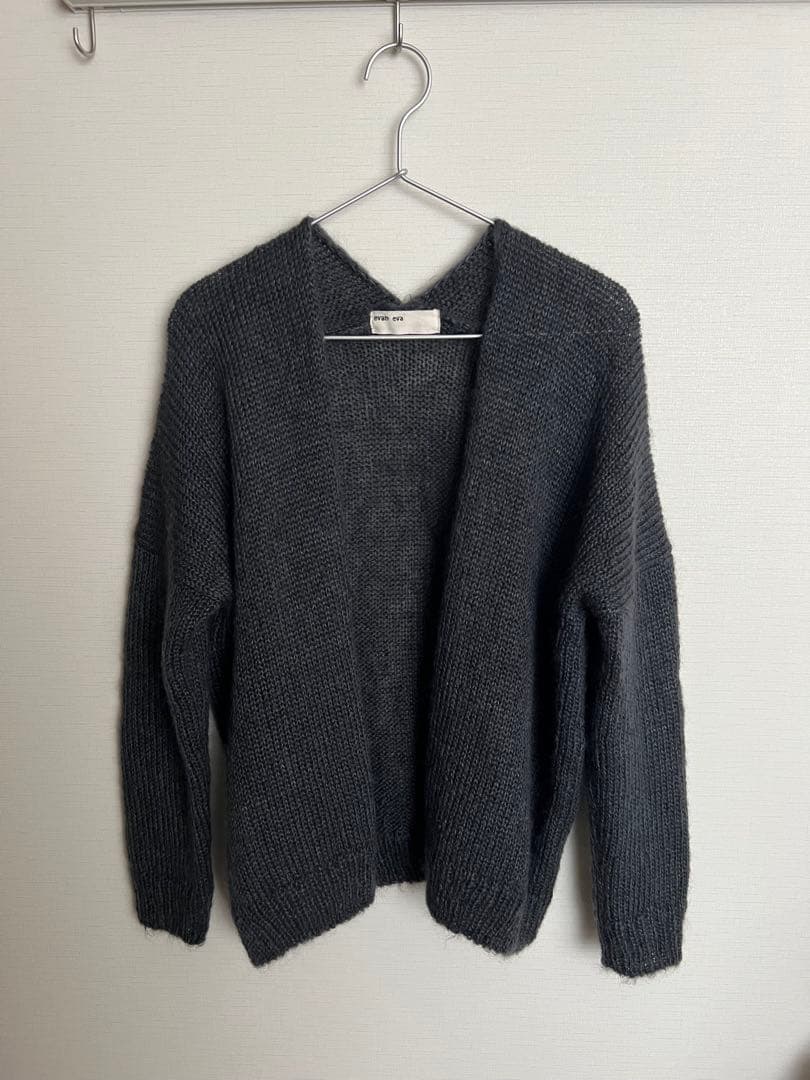 【美品】evameva / モヘア シルク カーディガン
