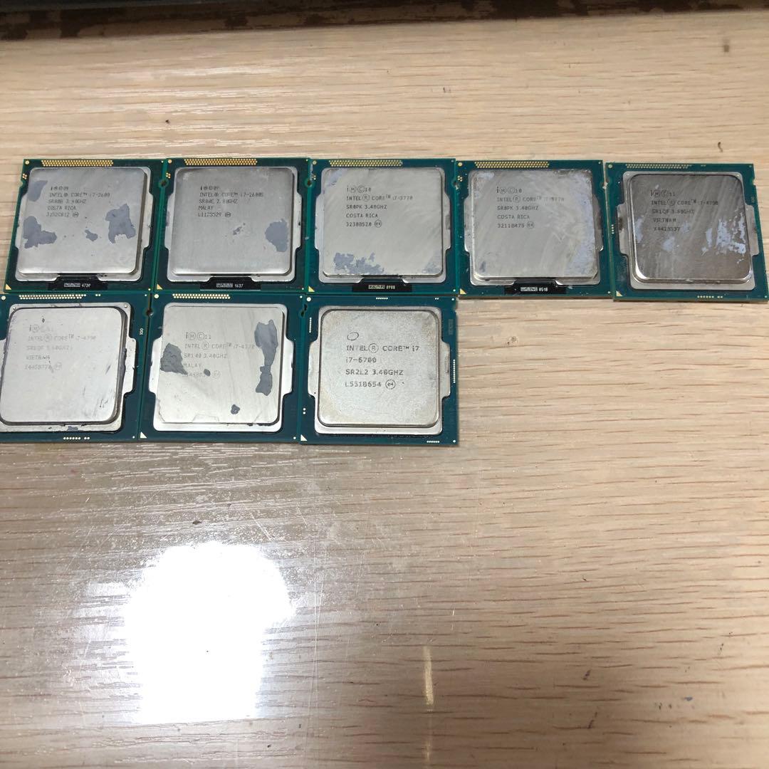 1025 Corei7 2世代 3世代 4世代 6世代 CPU 8個