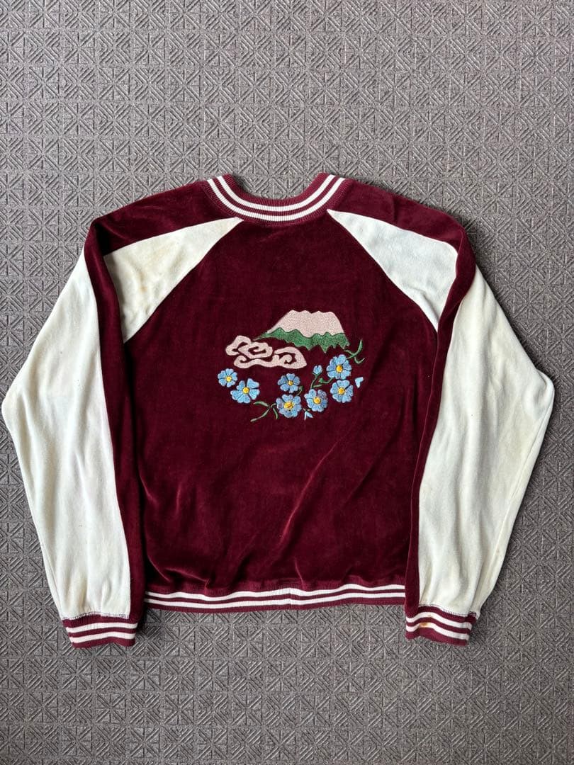 70~80s ベロア スカジャン