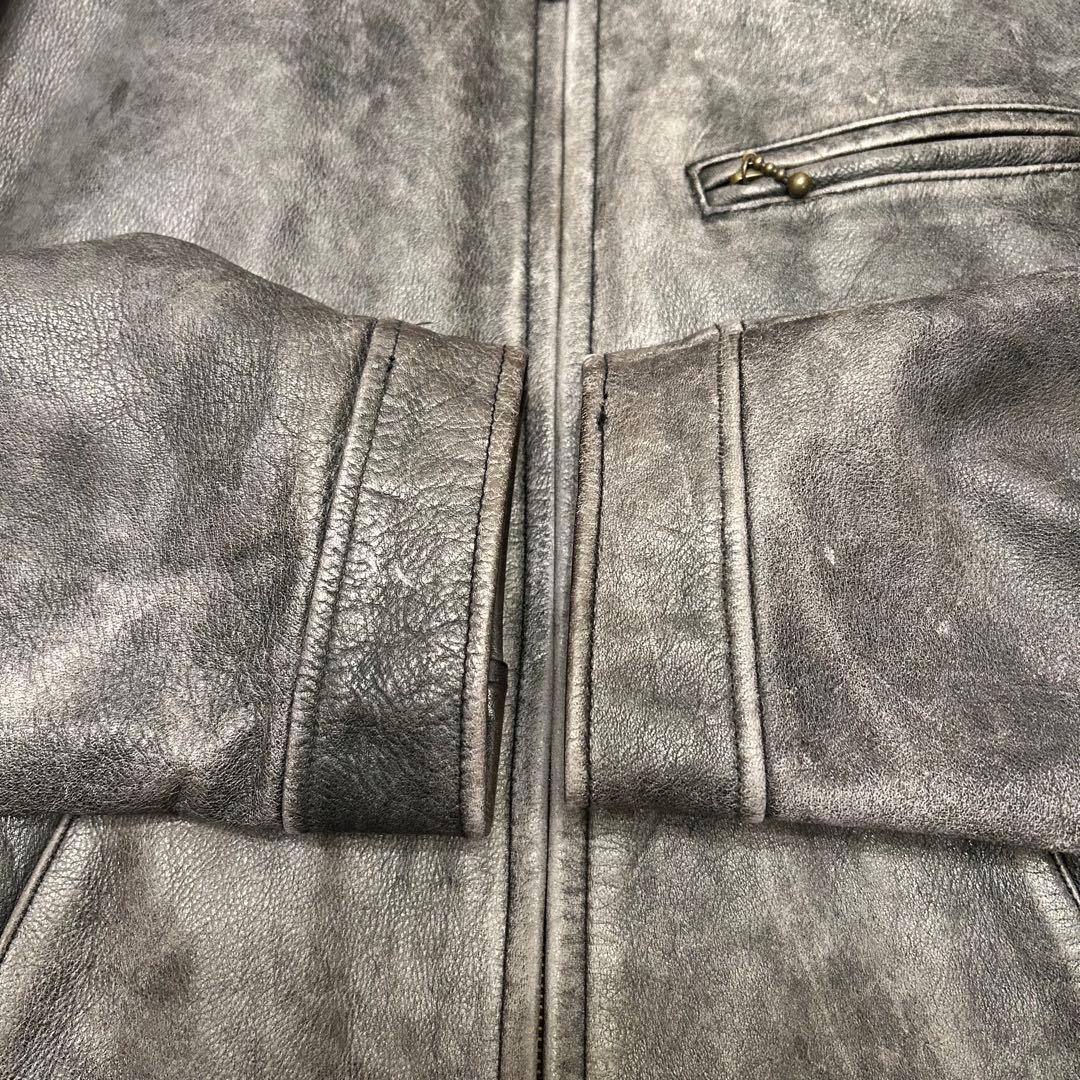 Eddie Bauer エディバウワー 白タグ レザージャケット　牛革　カウ