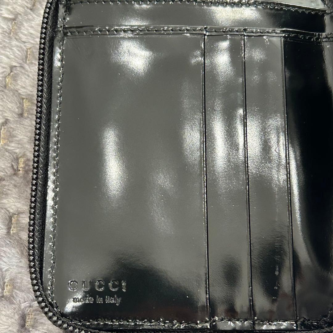 GUCCI ブラック 2つ折り財布 メンズ 035 0416 1988