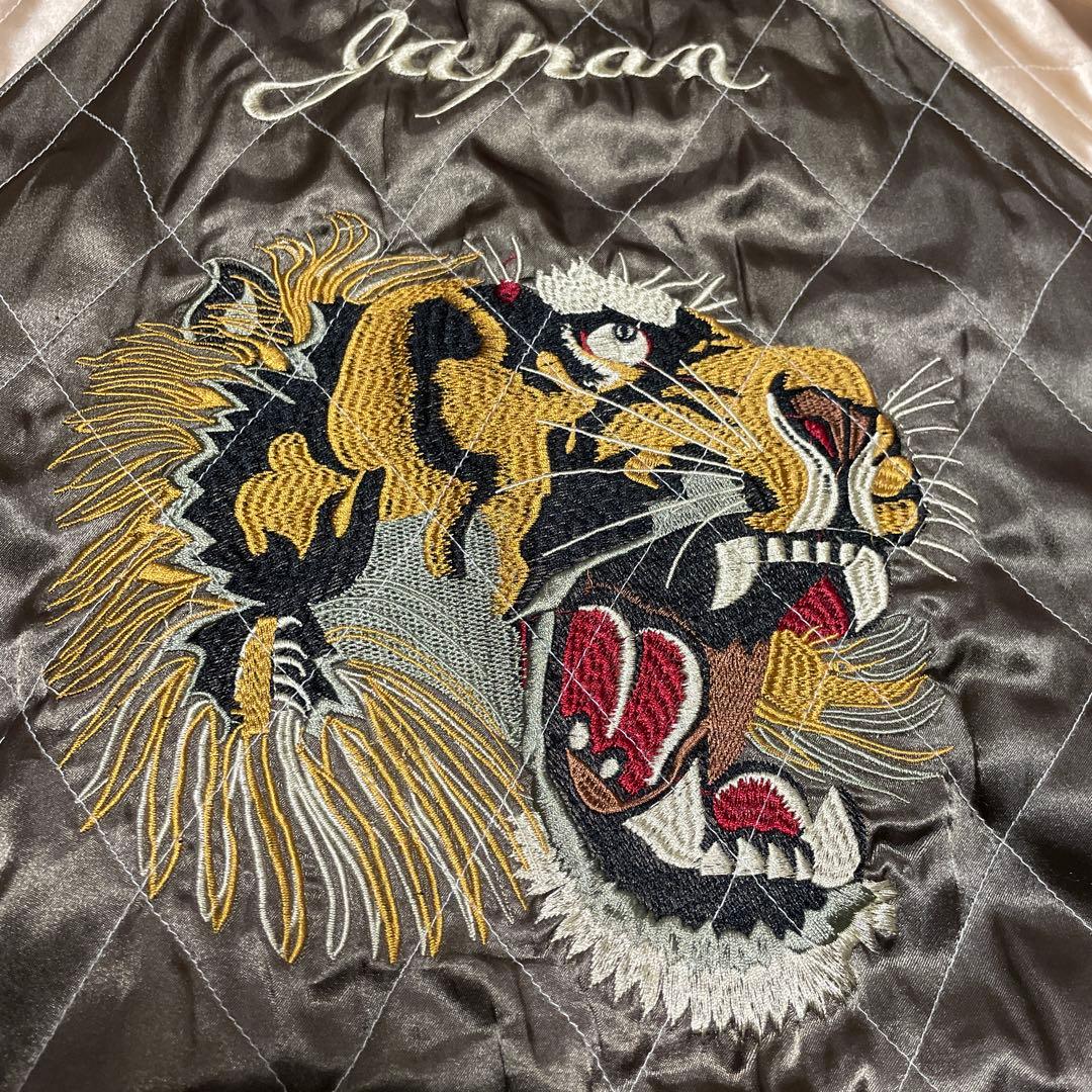 ビンテージ　スカジャン　虎　Lサイズ　ドラゴンフライ　80s90s