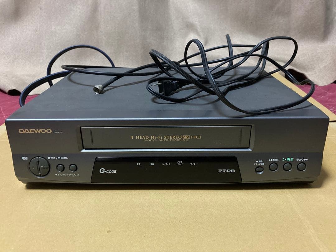 DAEWOO大字電子 VHSビデオデッキ DR-41H