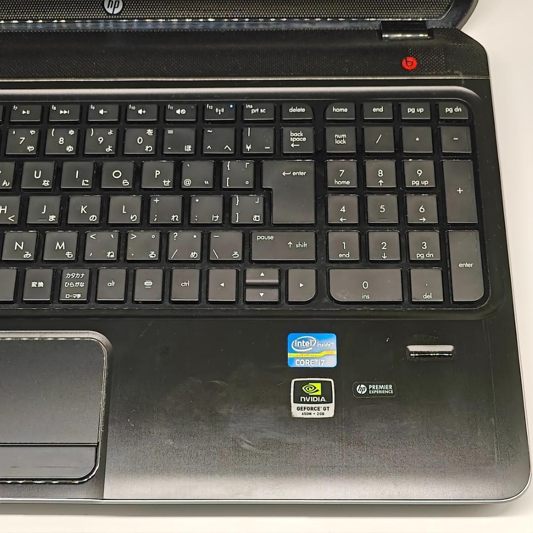 【HP】高速i7 SSD256GB 16GB グラボ搭載 ブラック ノートPC