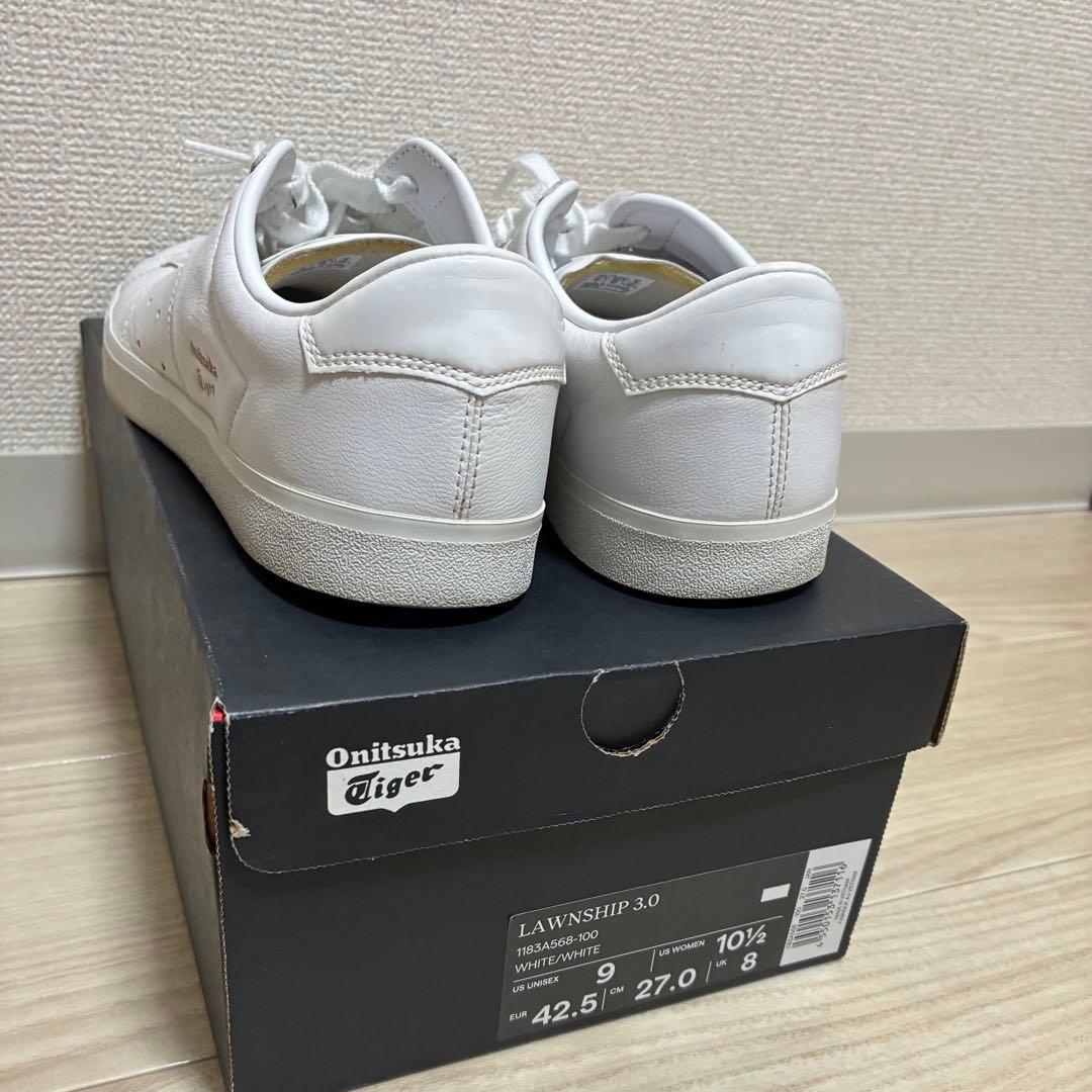 【着用2回のみ】オニツカタイガー　LAWNSHIP 3.0 27センチ