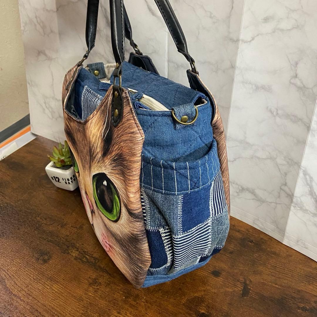 ね*】様 コヤンイサムチョン デニムリメイク【トートバッグ】パッチワーク ハンド