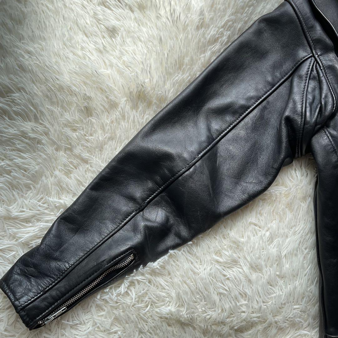 美品✨schott 652 レザージャケット　シングルライダース　本革　38 黒