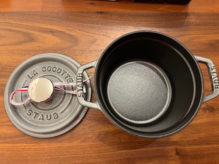 ストウブ⭐︎ ストウブ　ピコ・ココットラウンド　グレー