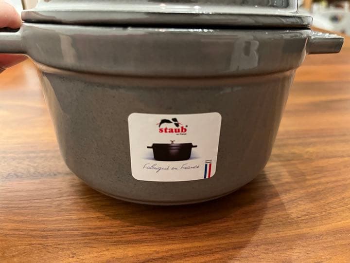 ストウブ⭐︎ ストウブ　ピコ・ココットラウンド　グレー