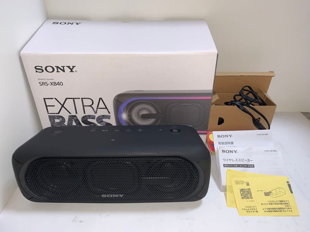SONY SRS-XB40 EXTRA BASS 防水 ワイヤレススピーカー