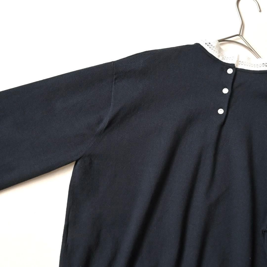 23区 ヴィスコースストレッチ レース コンビ ニット 2025