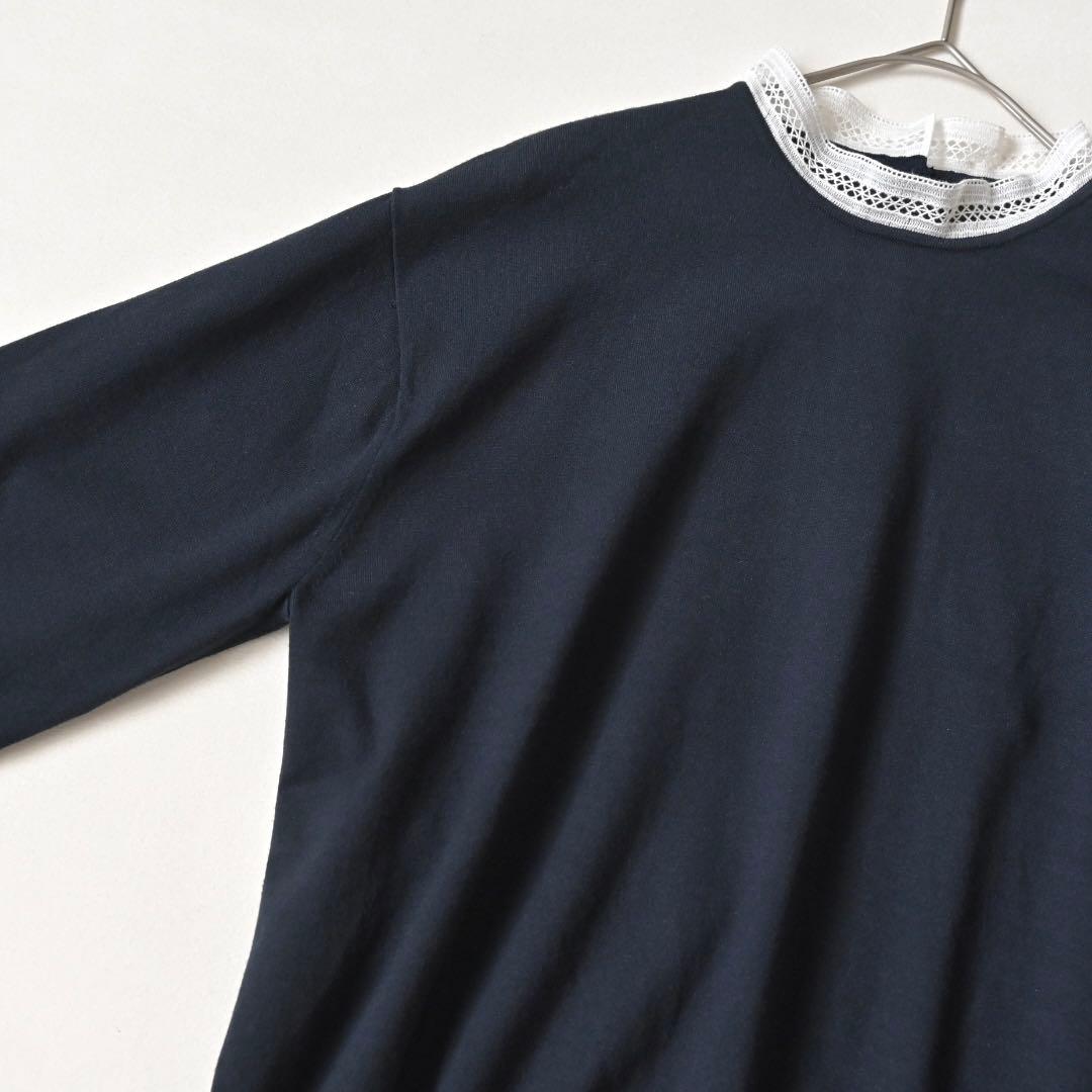 23区 ヴィスコースストレッチ レース コンビ ニット 2025