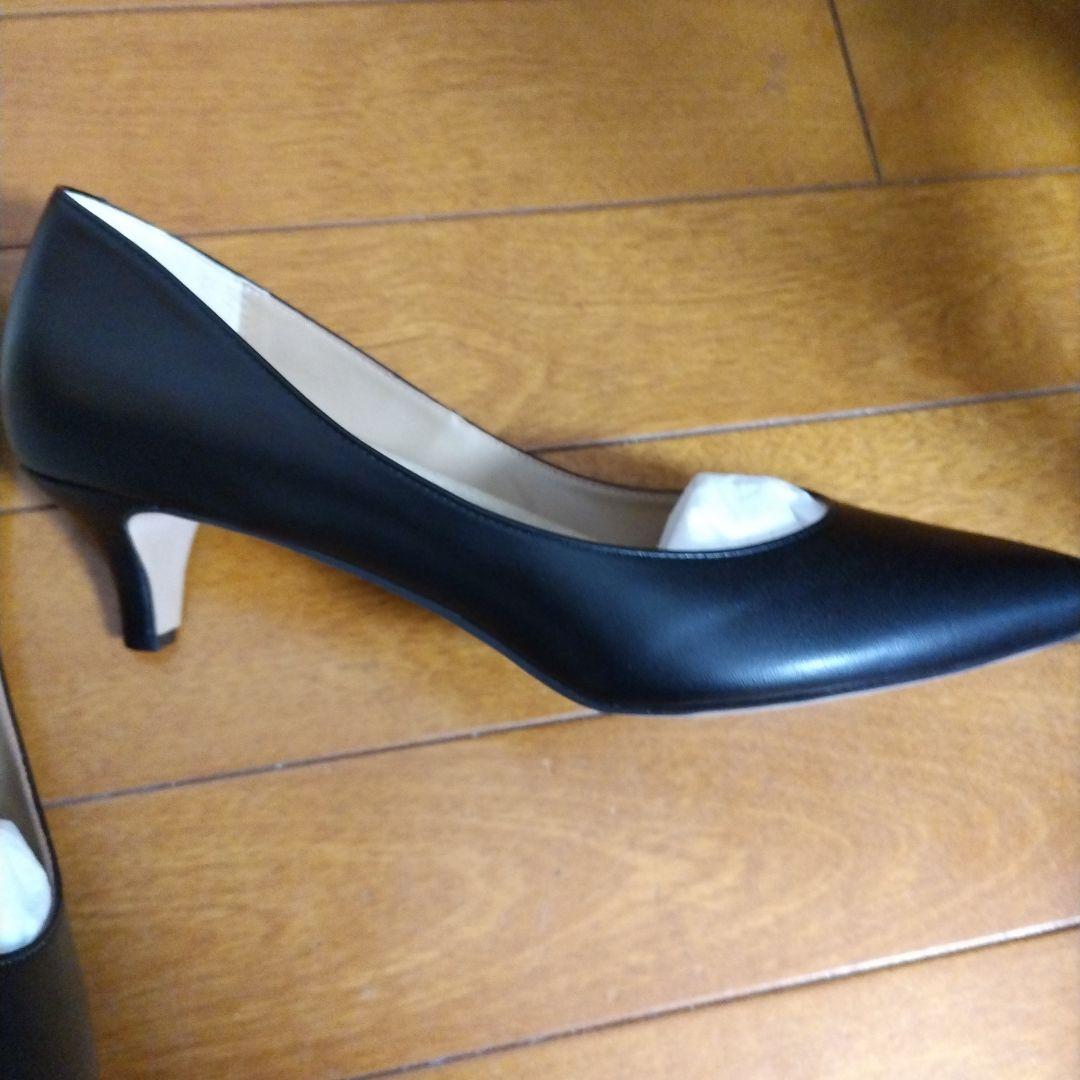オデットエオディール　黒　ポインテッドトゥパンプス 　24.5　新品