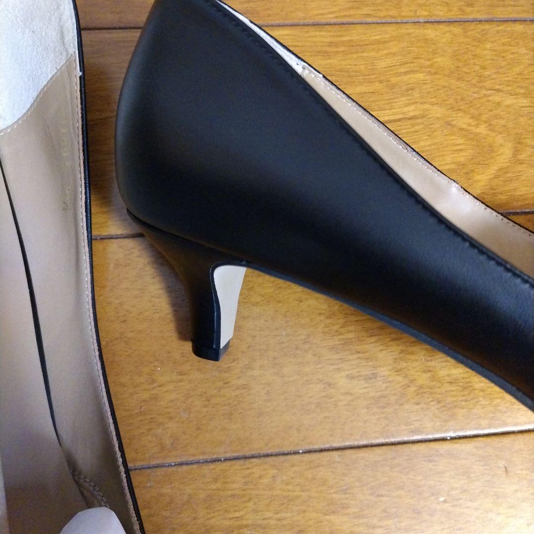 オデットエオディール　黒　ポインテッドトゥパンプス 　24.5　新品
