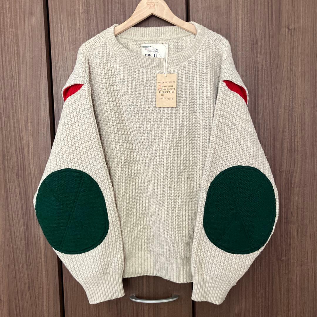美品GEEK OUT STORE C.P company エルボーパッチニットL