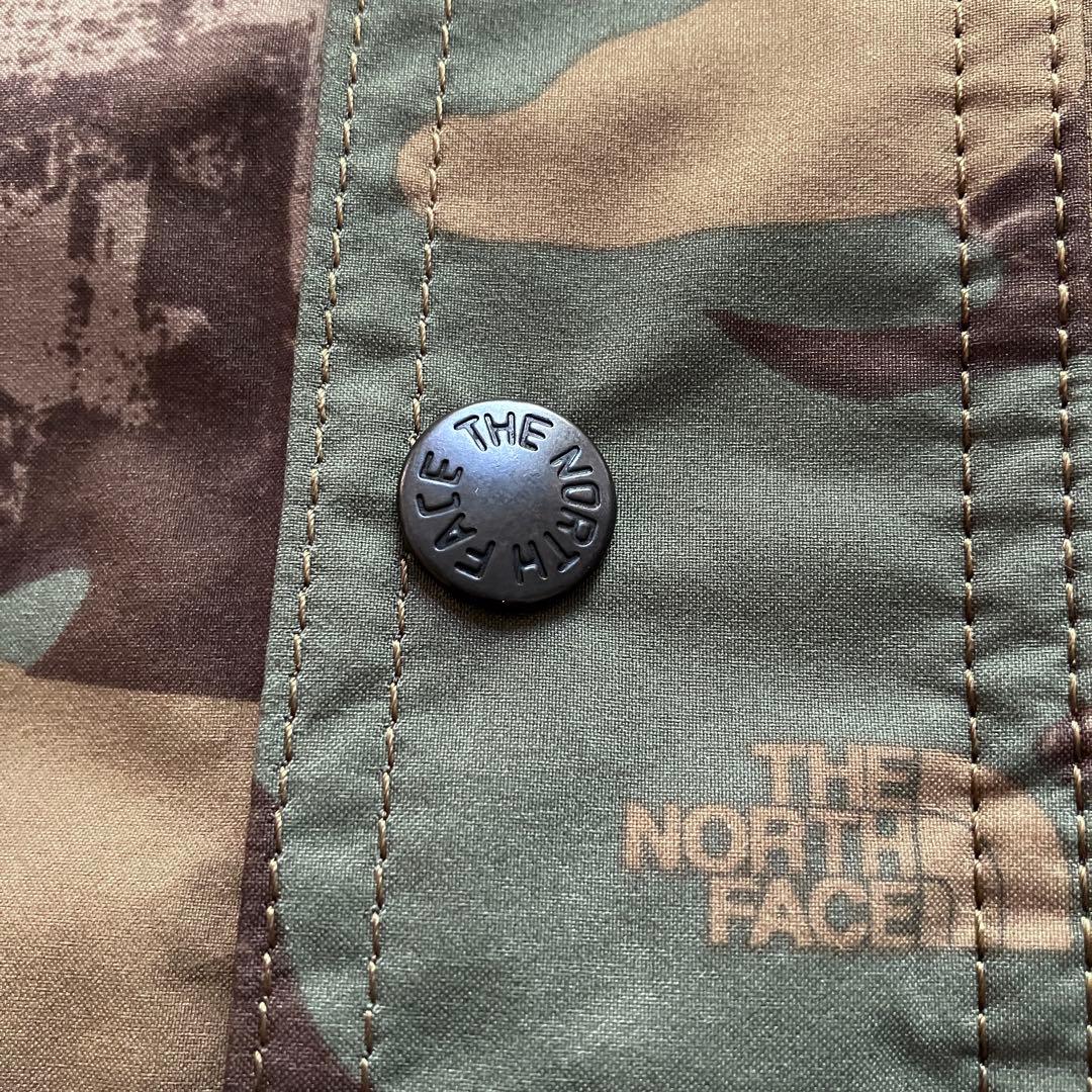【極美品】THE NORTH FACE／GORE-TEX 迷彩カモ×ブラックXL