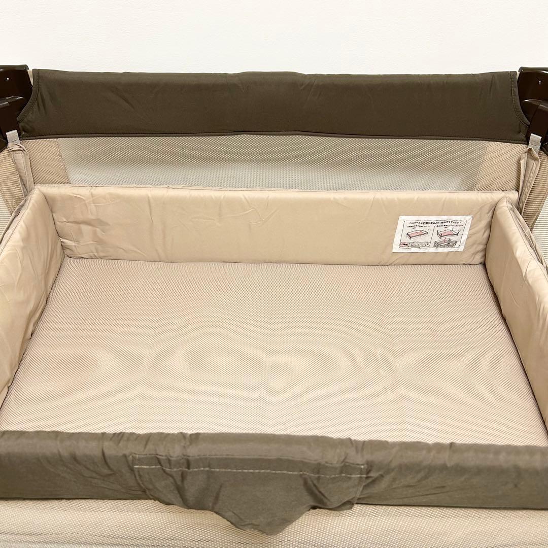 【美品】Aprica ココネルエアー 折り畳み ミニベビーベッド ポータブル