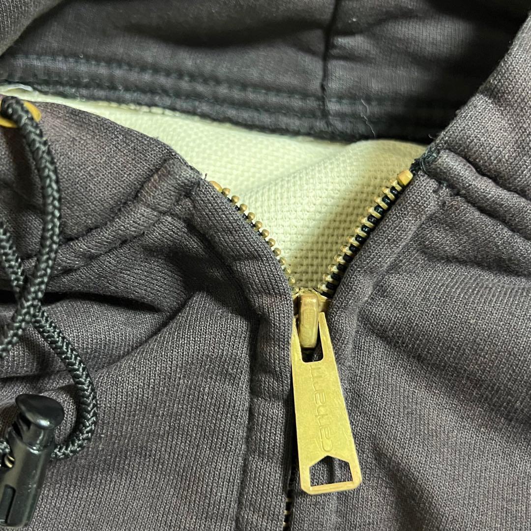 90s Carhartt（カーハート）ジップアップフーディ/ブラウン/US古着