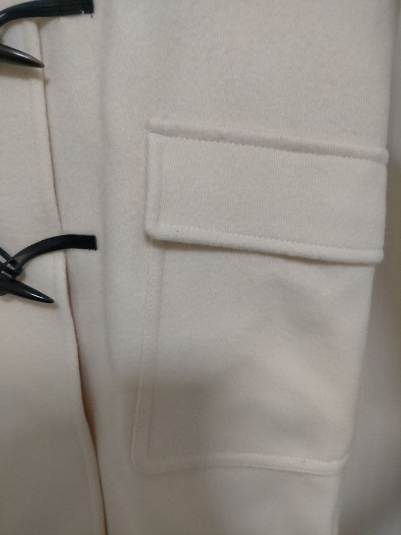 新品春物アナイのダッフルコート サイズ38 ホワイト ダウンコートロングコート