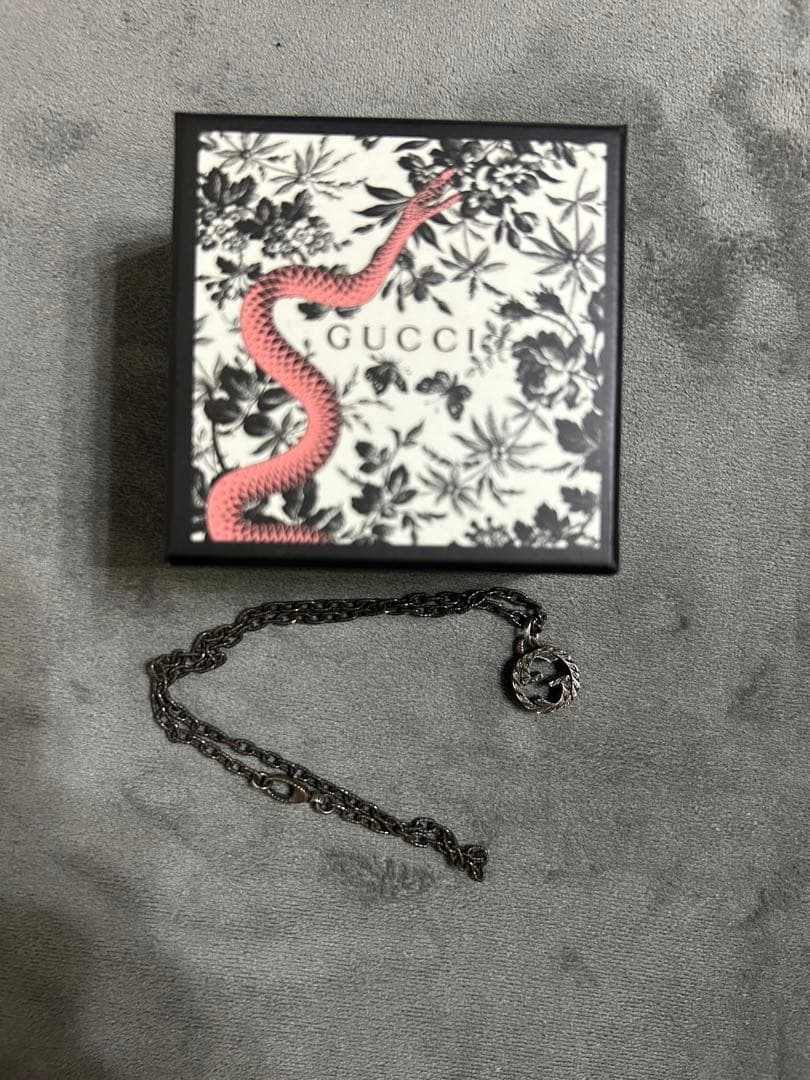 GUCCI ネックレス インターロッキングG ペンダント　シルバー925