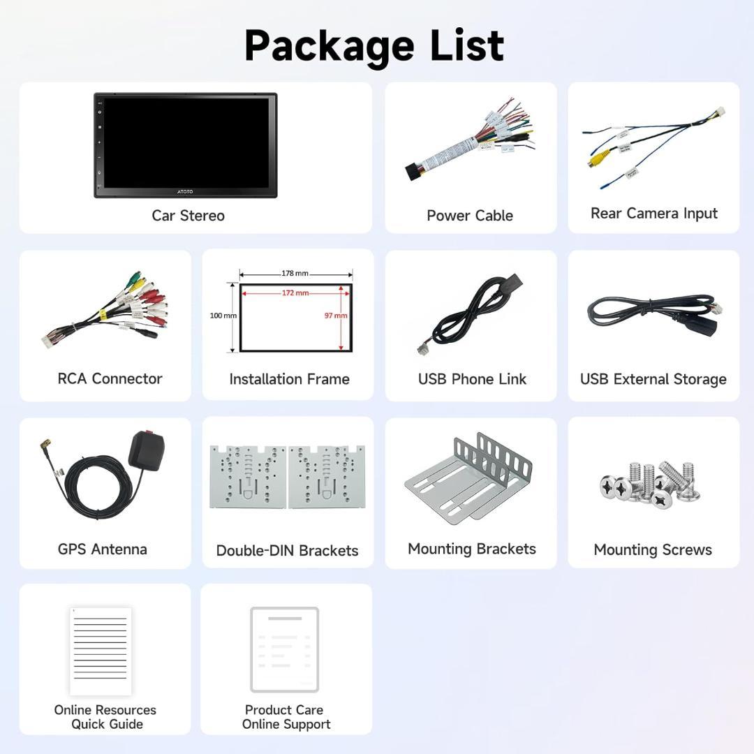 ATOTO A5L Android 7インチ ワイヤレスCarPlay