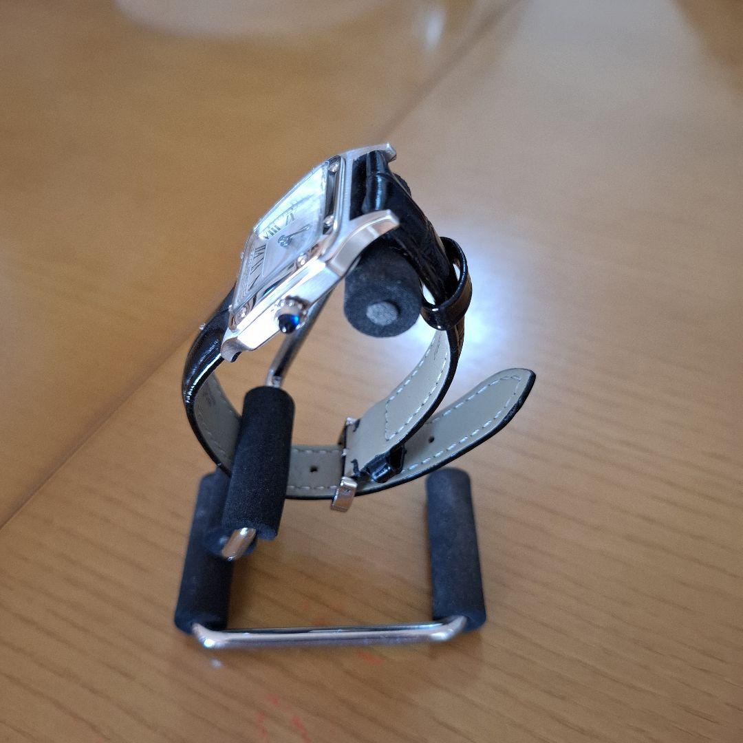 スクエア型クォーツ腕時計サントスデュモンデザイン