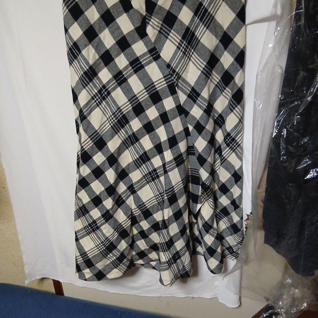 ⭐️ヨウジヤマモトNoir秋冬チェック柄スカート風パンツ⭐️訳ありタイムセール