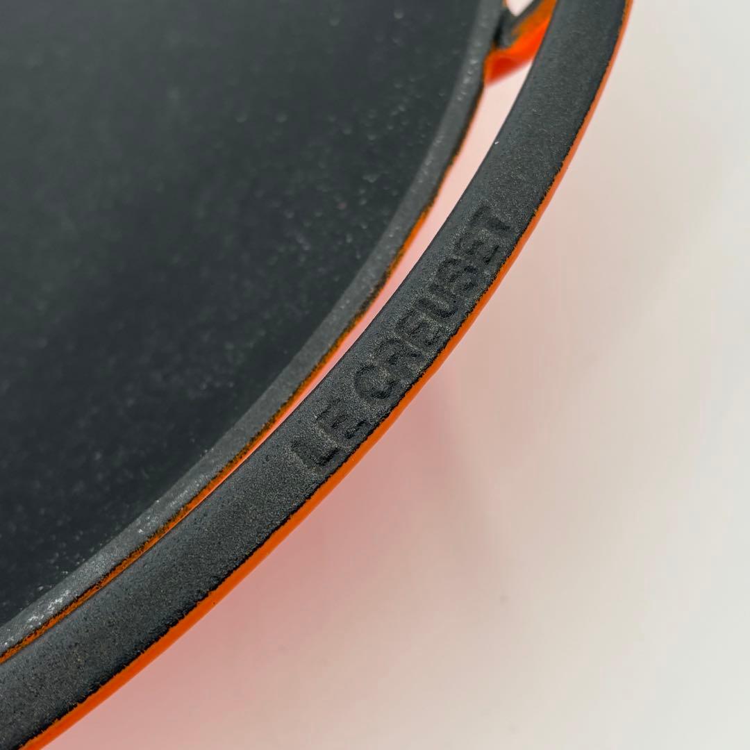 ル・クルーゼ 36cm ウォック オレンジ 鋳物 中華鍋 油切り 未使用