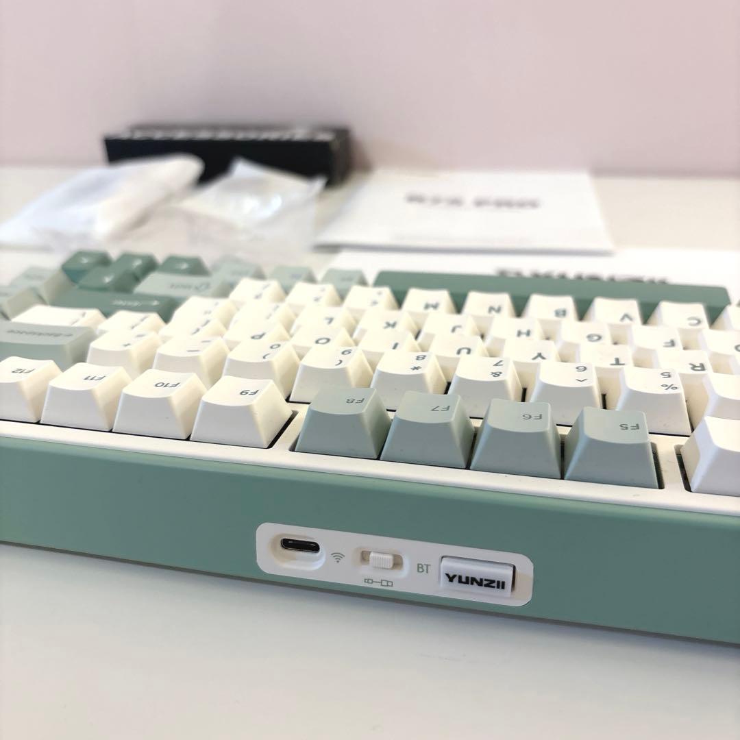美品＊YUNZII B75 Pro キーボード＊グリーン