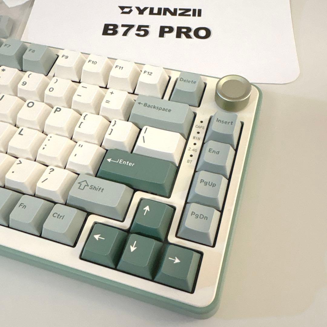 美品＊YUNZII B75 Pro キーボード＊グリーン