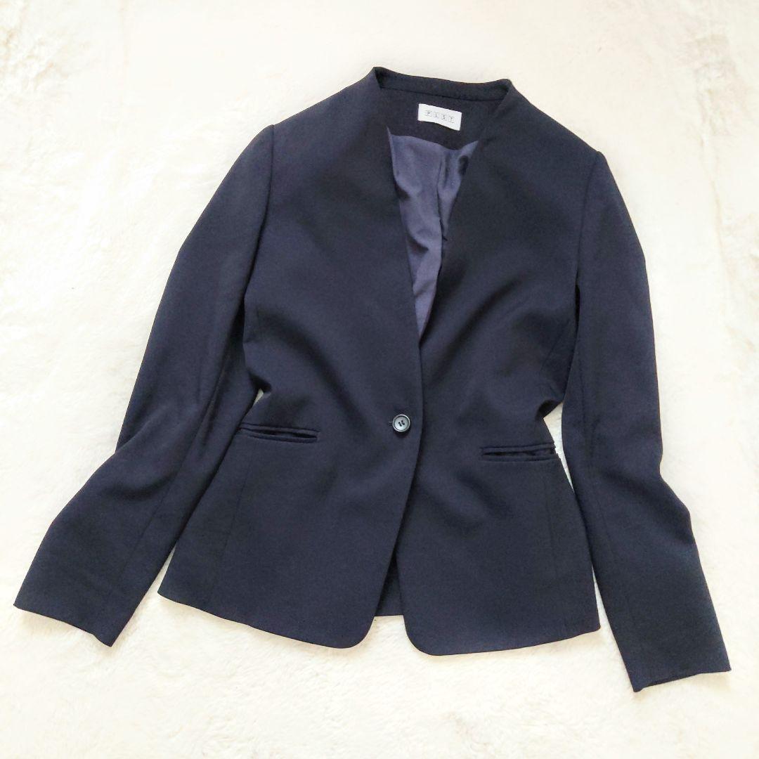 極美品 PLST カラーレスジャケット セットアップ パンツ S