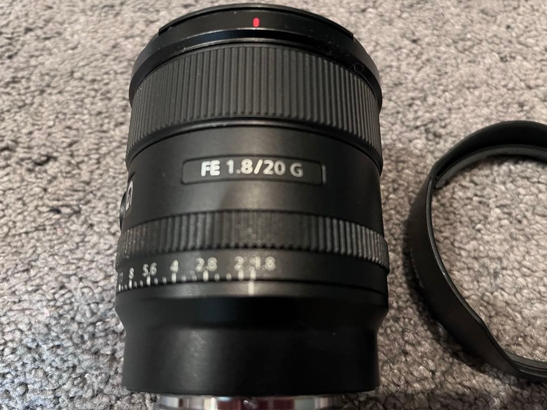 SONY FE 20mm F1.8 G フード/前後キャップ付 箱なし