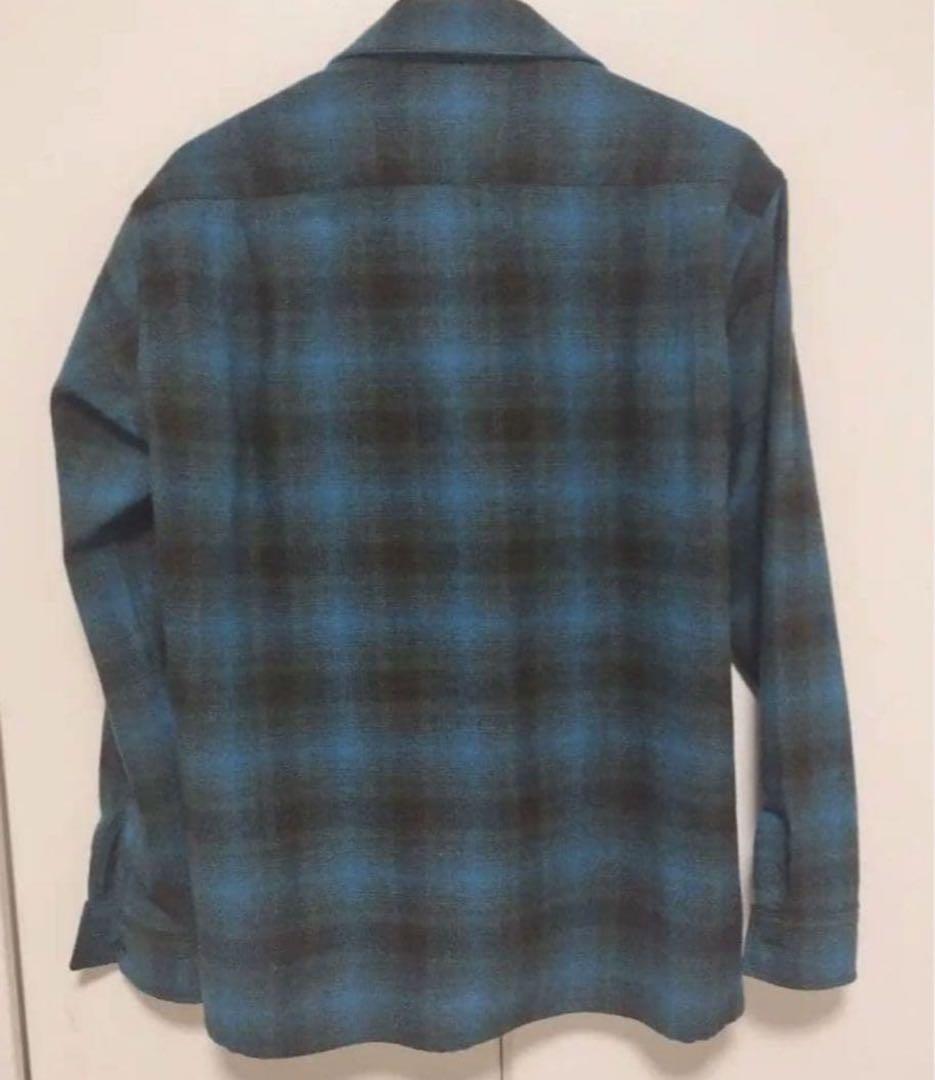 back number FJ バックナンバー　ボードシャツ　青黒シャドー　新品S