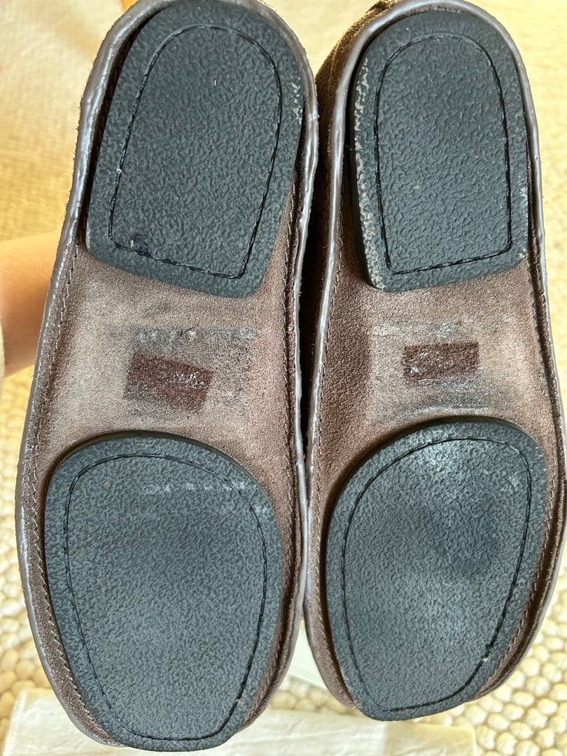 TODAYFUL Leather Moccasin Shoes チョコ　38