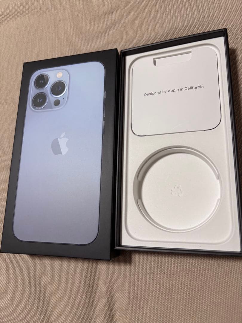 iPhone13Pro 電池100% 証明書付 青128GB