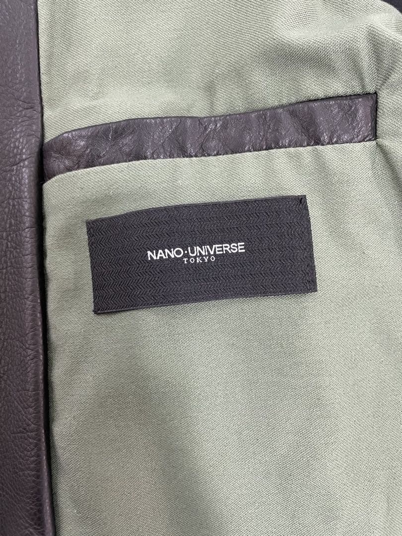 VANSON×ナノユニバース ダブル ライダースジャケット　38サイズ　ブラック
