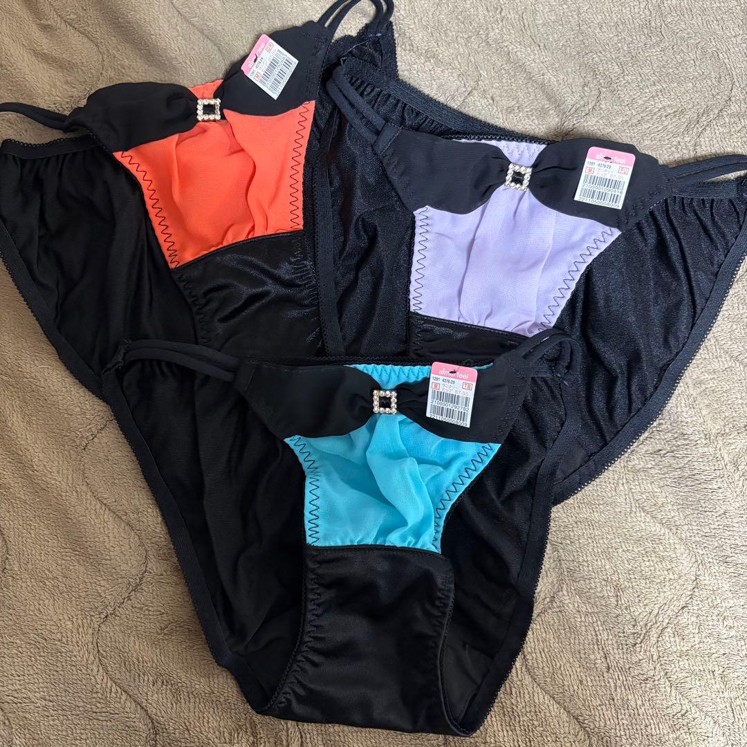 エメフィールaimerfeelサニタリーショーツサテン3枚セット