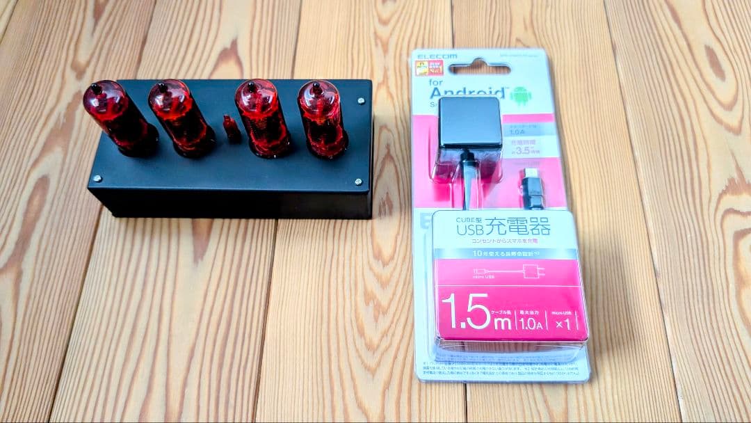 オリジナルのニキシー管時計 Z570M仕様