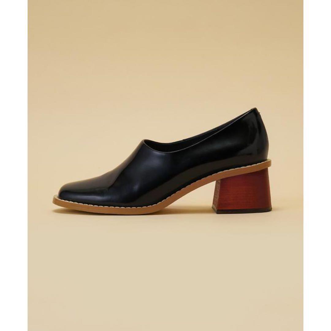 【user_f96b0ee5】 カラーブロックスクエアパンプス