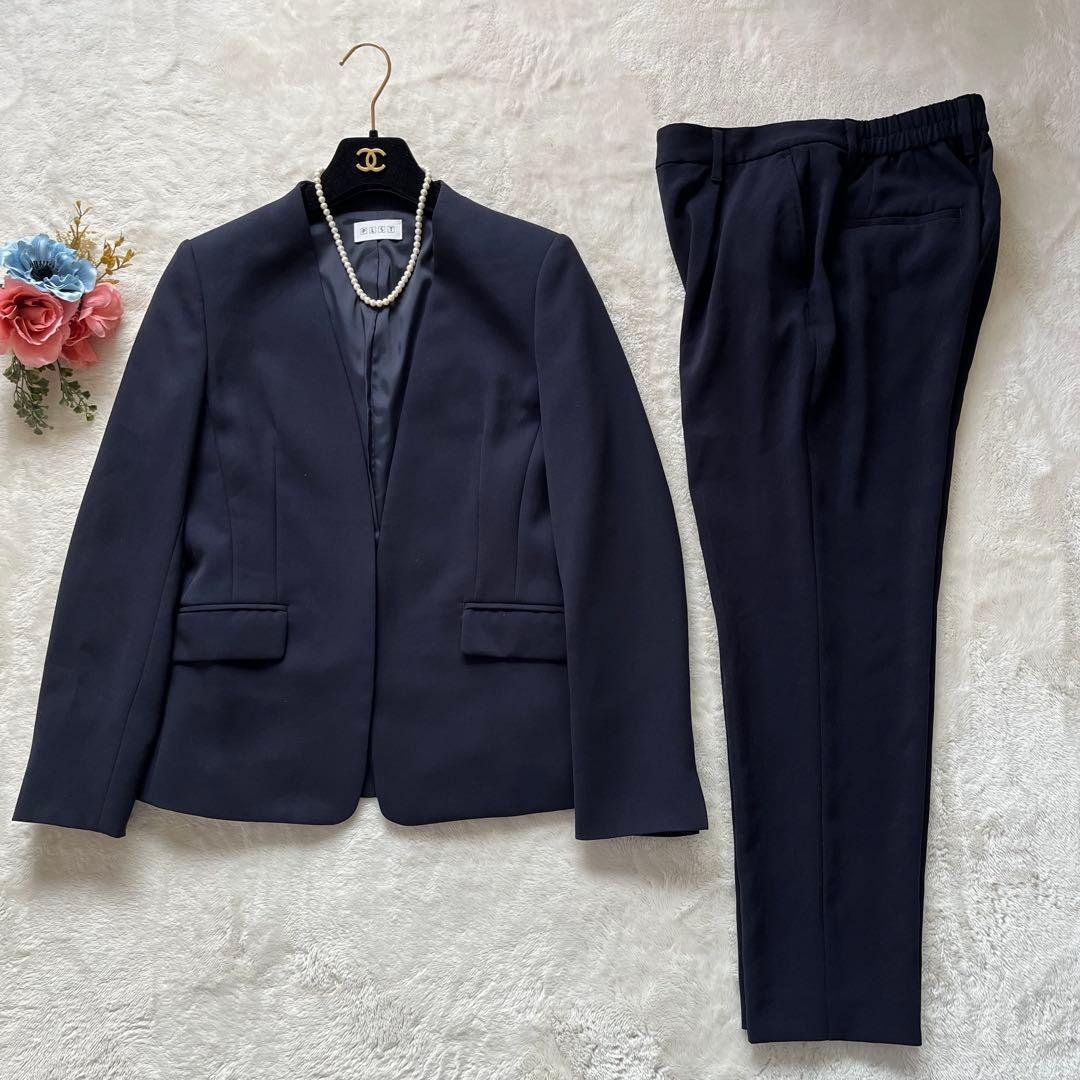 美品✨PLST ツイル2wayストレッチカラーレスジャケット　テーパードパンツM