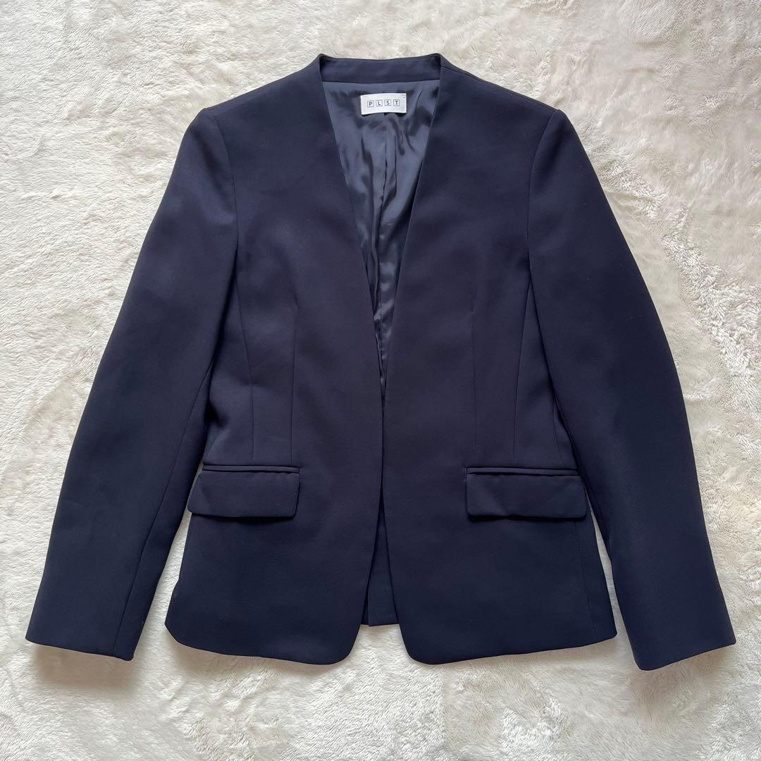 美品✨PLST ツイル2wayストレッチカラーレスジャケット　テーパードパンツM