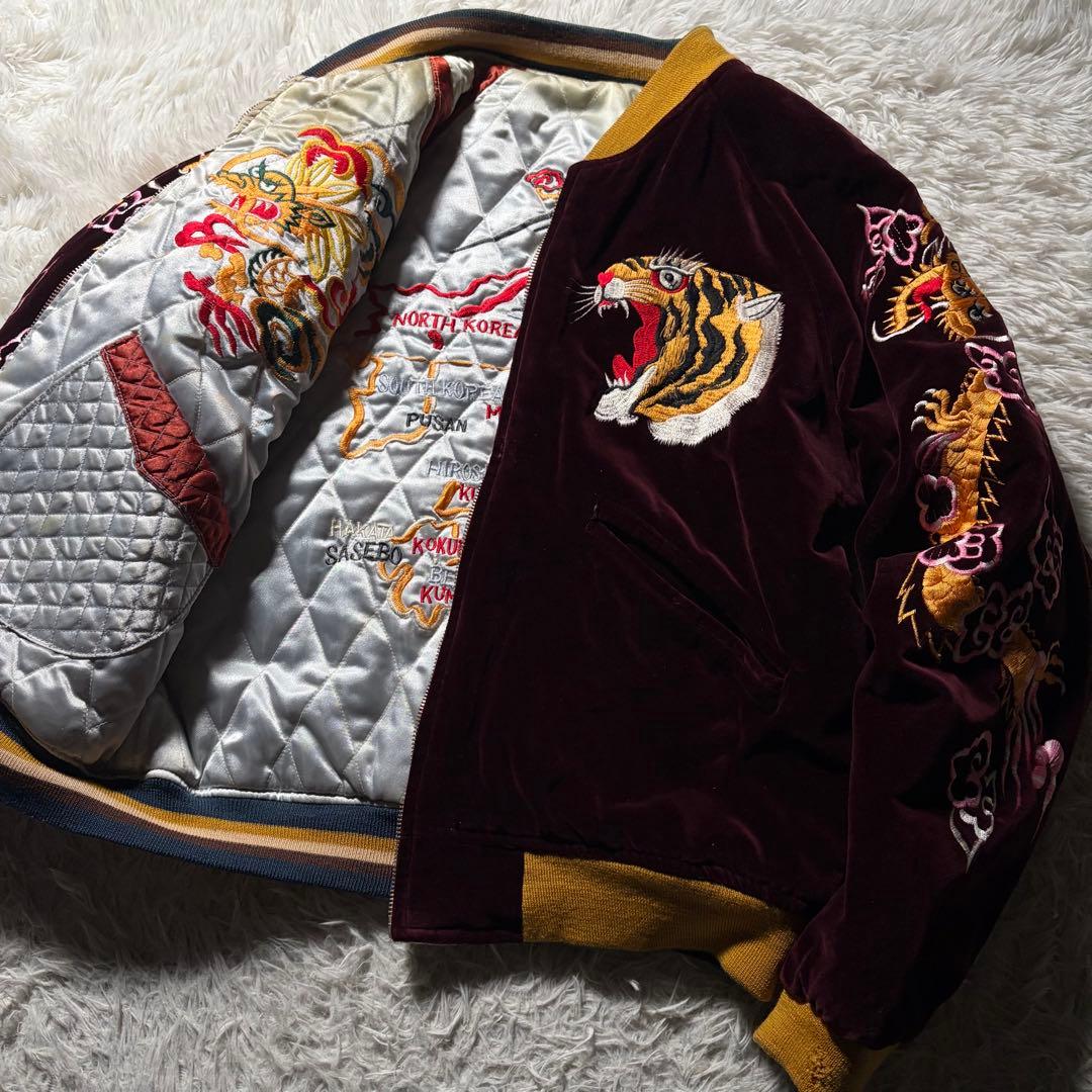 【雰囲気抜群】House of Blues スカジャン　リバーシブル　別珍　40