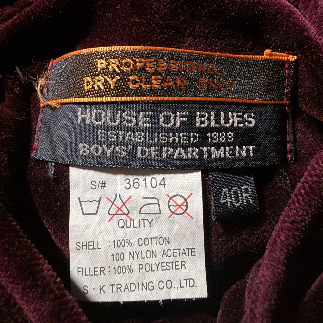 【雰囲気抜群】House of Blues スカジャン　リバーシブル　別珍　40