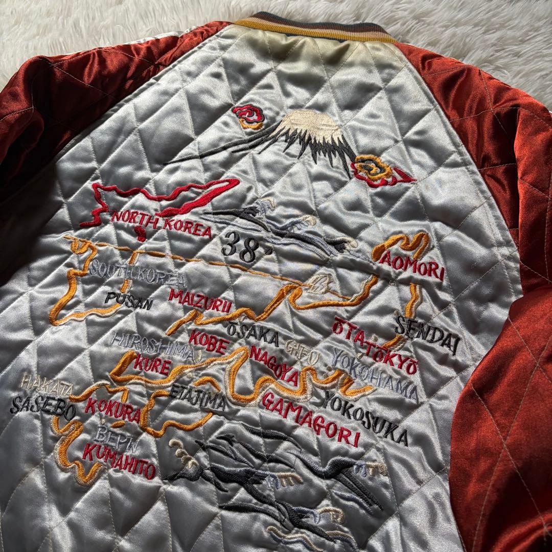 【雰囲気抜群】House of Blues スカジャン　リバーシブル　別珍　40