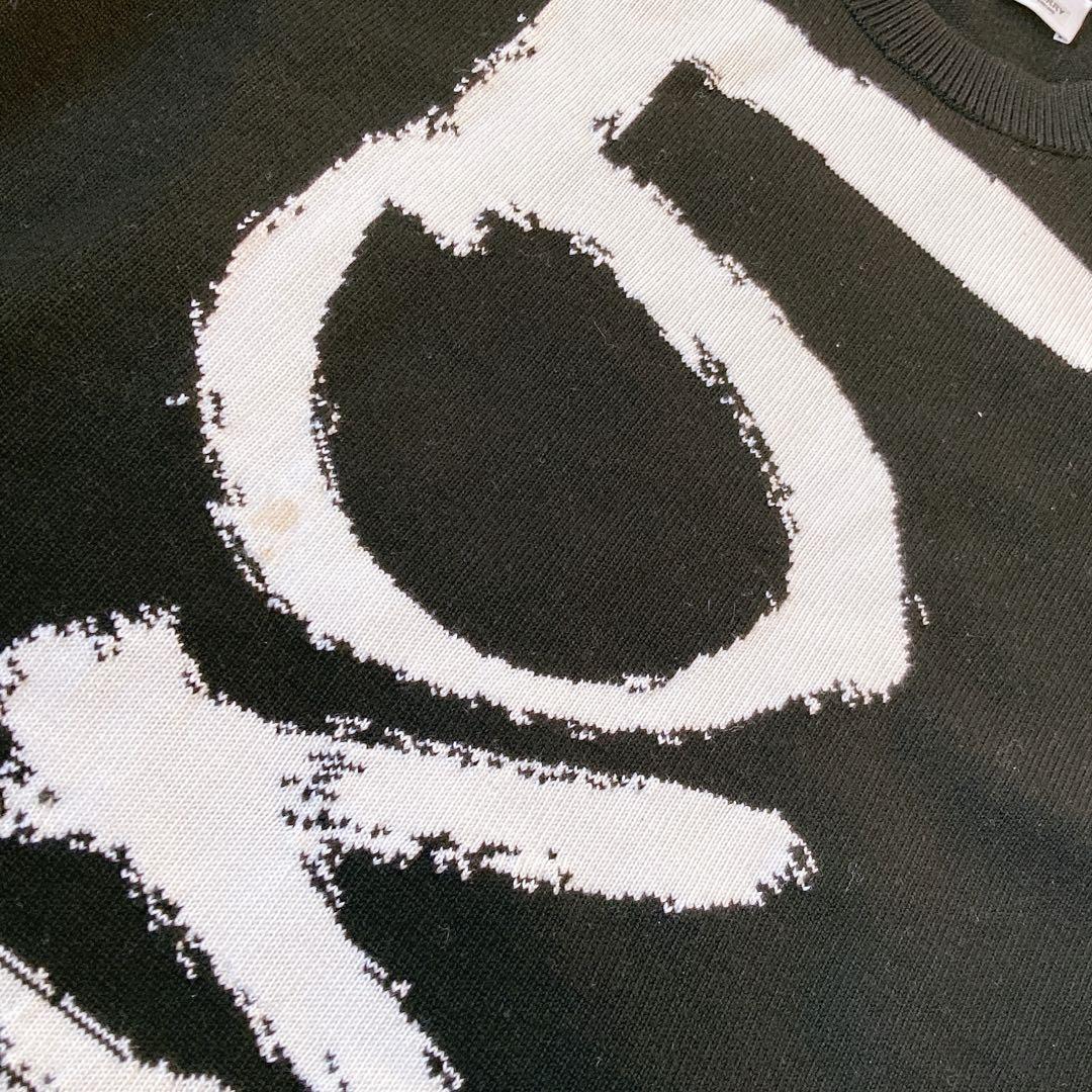 【入手困難】BURBERRY バーバリー　LOVEニット　セーター　黒　Sサイズ