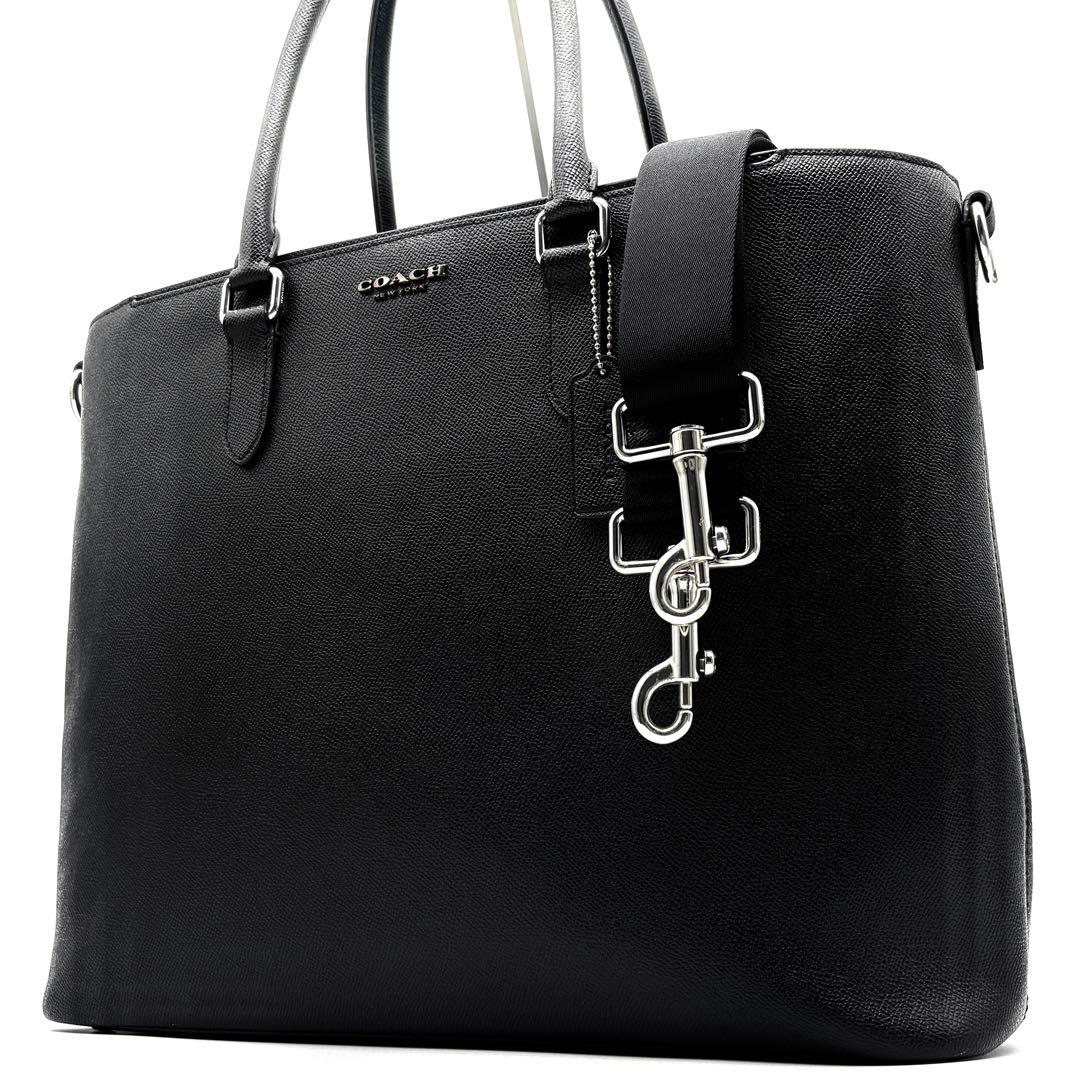 極美品 コーチ 2way ベケット トートバッグ ロゴ レザー 肩掛け A4可